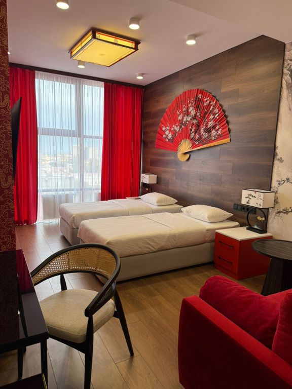 Двухместный номер с 2 отдельными кроватями tweens с окнами