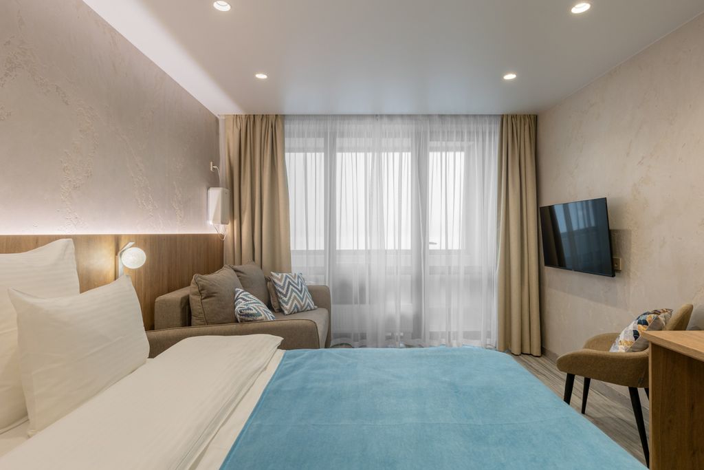 Двухместный номер с 1 кроватью Улучшенный с кроватью king-size