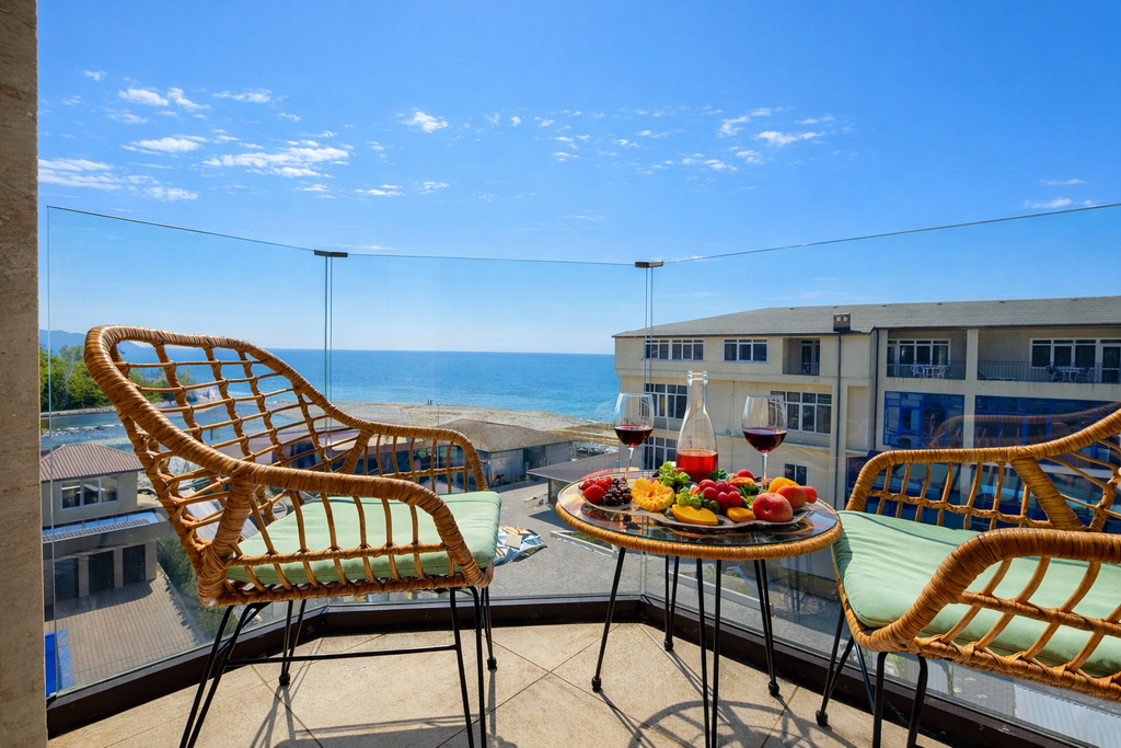 Апартаменты делюкс с видом на море и балконом OkoloMorya