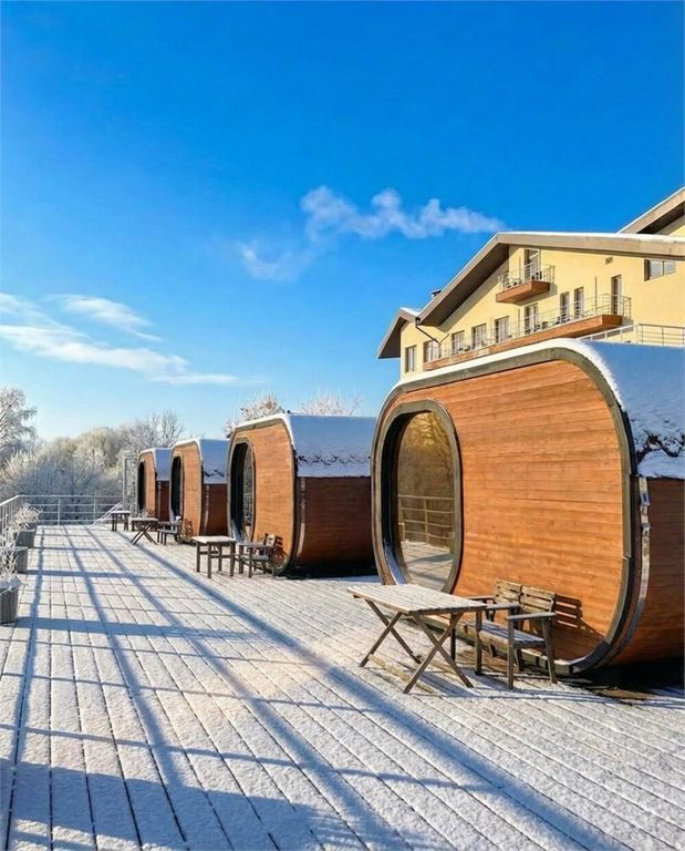 Дом Капсула с видом на Оку