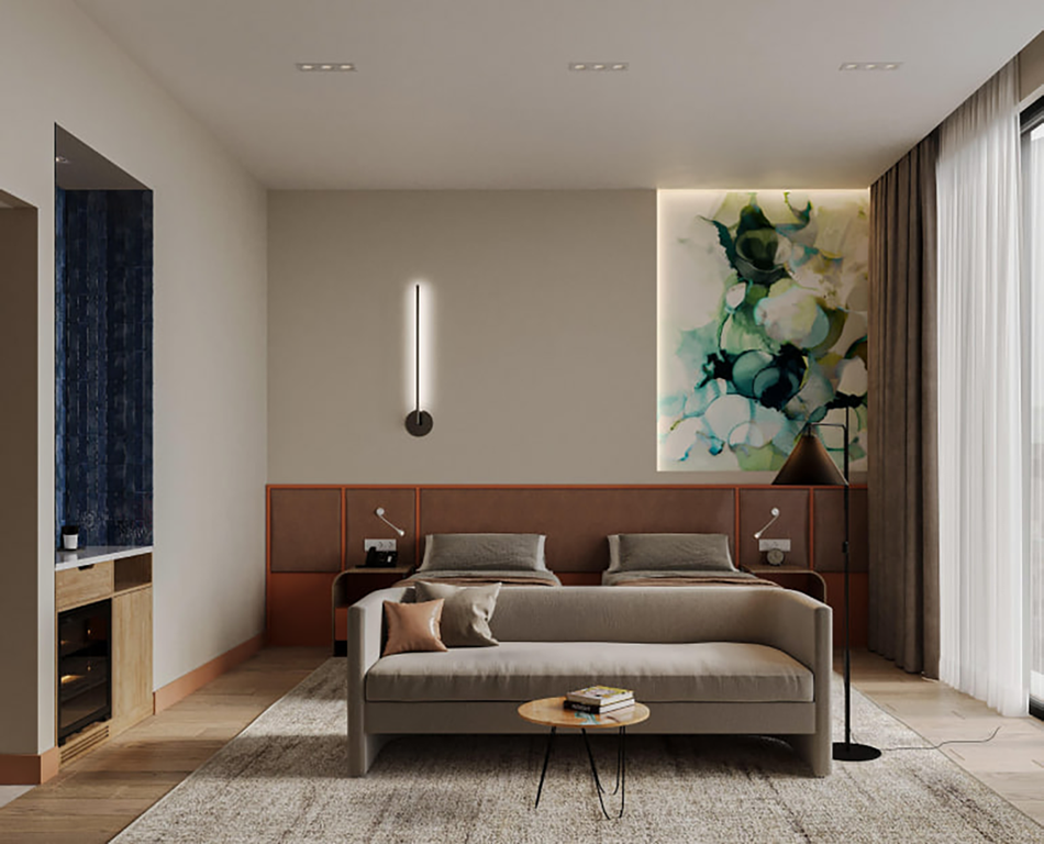 Двухместный номер с 2 отдельными кроватями улучшенный