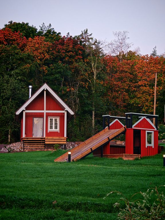 Дом Финский дом Ахти. Дача с камином