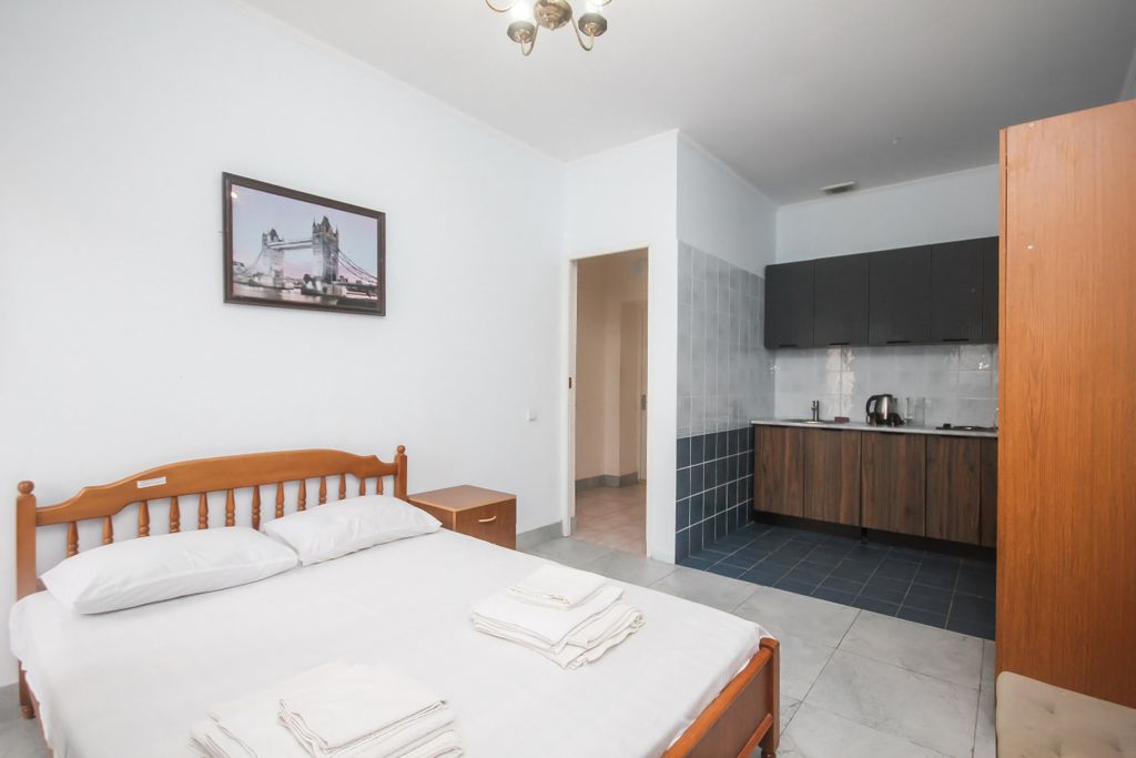 Апартаменты двухкомнатный семейный с кухней