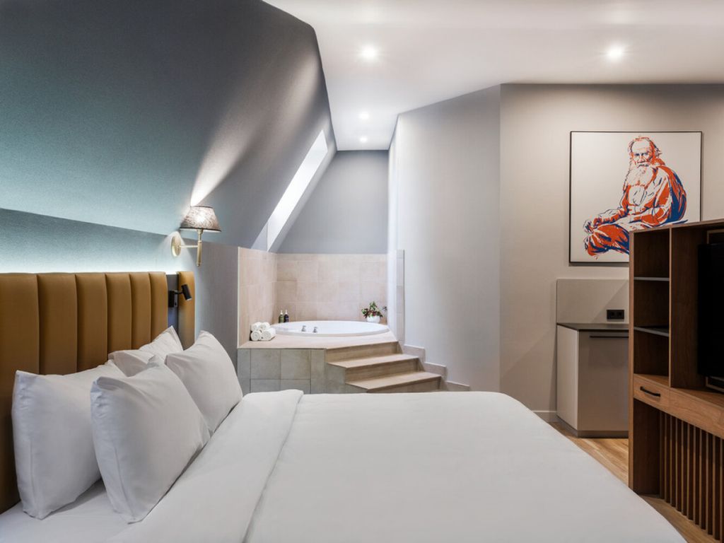 Двухместный номер с 1 кроватью люкс с джакузи