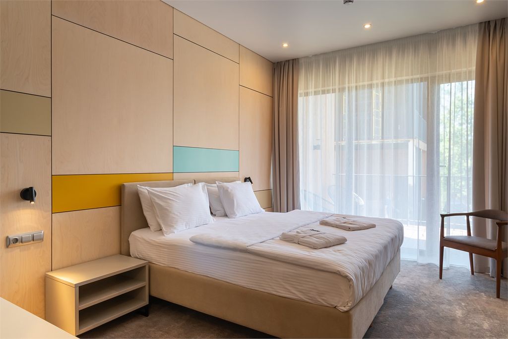 Двухместный номер с 1 кроватью с террасой и с видом на внутренний двор