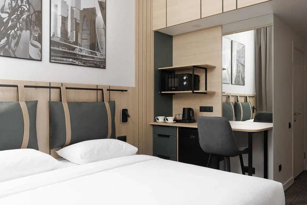 Двухместный номер с 1 кроватью Смарт-студия с двуспальной кроватью