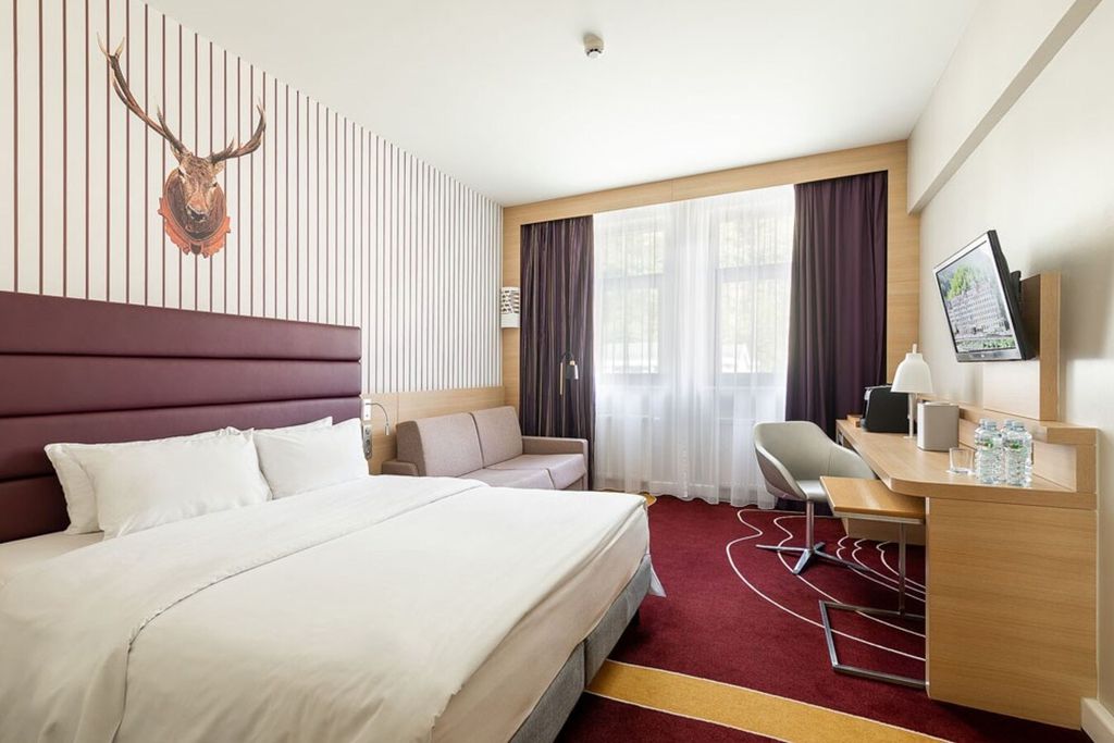 Двухместный номер с 1 кроватью привилегия с видом на реку