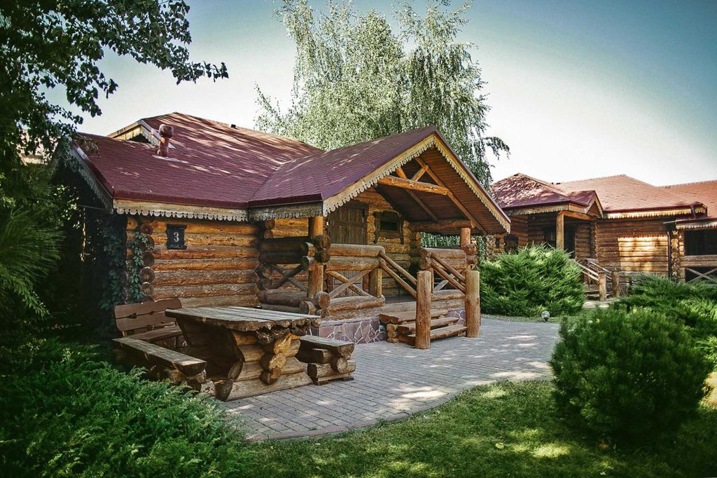 Дом люкс, сруб двухместный