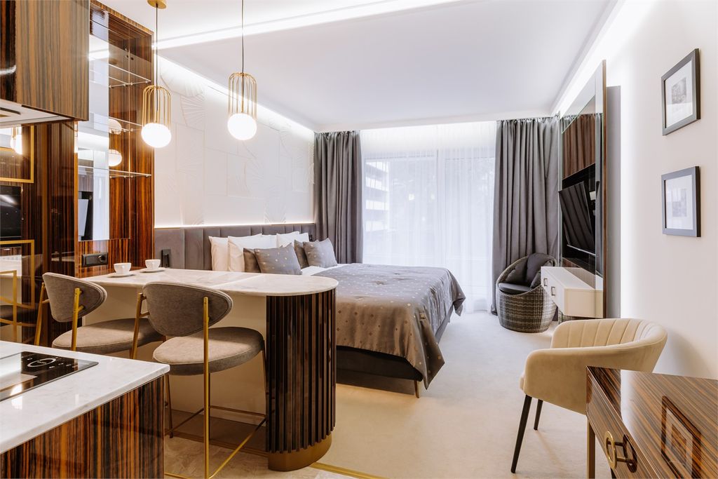 Двухместный номер с 1 кроватью студия с кухней