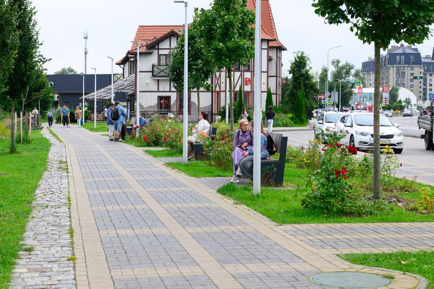 дорога в доль озера.