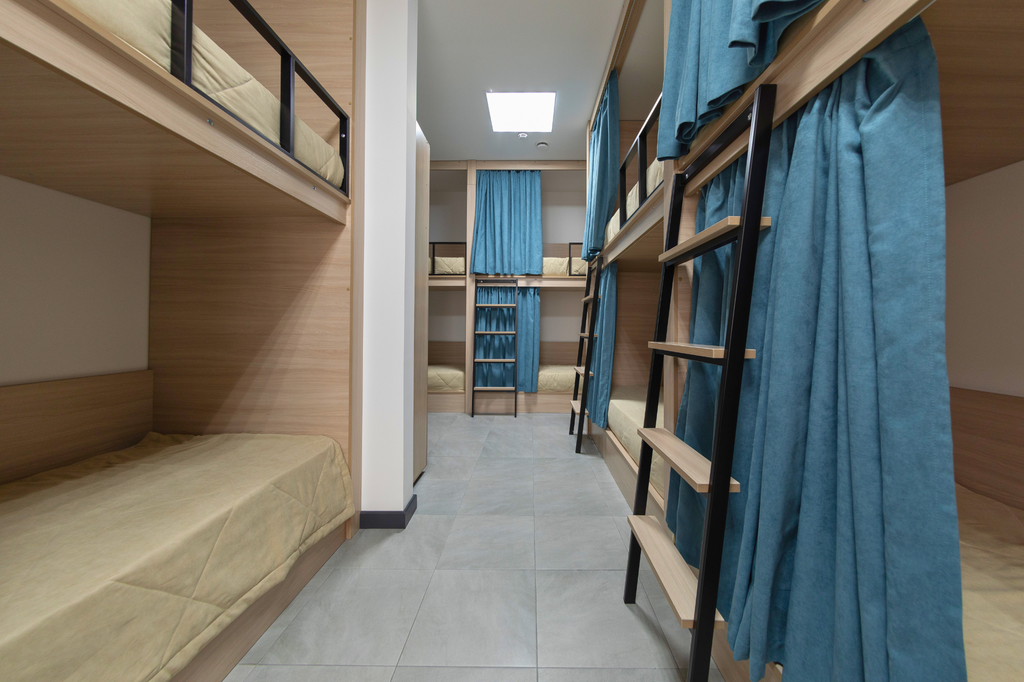 Многоместный смешанный номер Койко-место в 10-ти местном общем номере