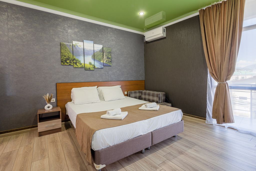 Двухместный номер с 1 кроватью Комфорт с балконом и видом на горы