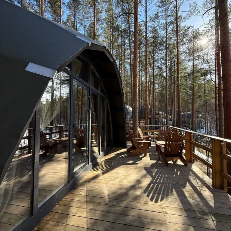 Купол лодж с купелью