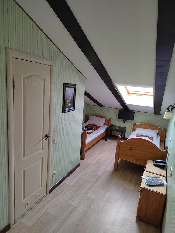 Двухместный с 2 отдельными кроватями Эконом мансарда