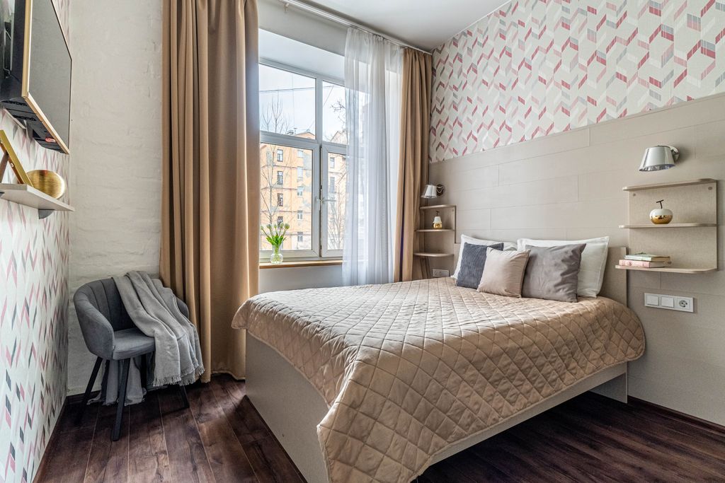 Двухместный номер с 1 кроватью Студия в центре СПБ с бесплатной парковкой в маленьком отеле