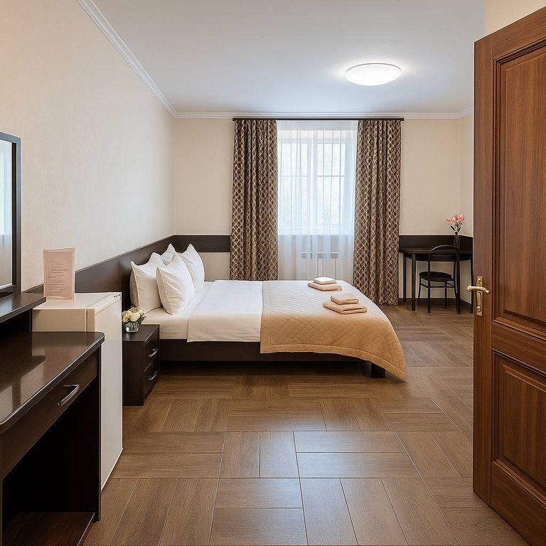 Двухместный номер с 1 кроватью люкс с собственной ванной комнатой