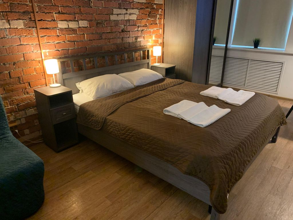 Двухместный номер с 1 кроватью кирпичная студия