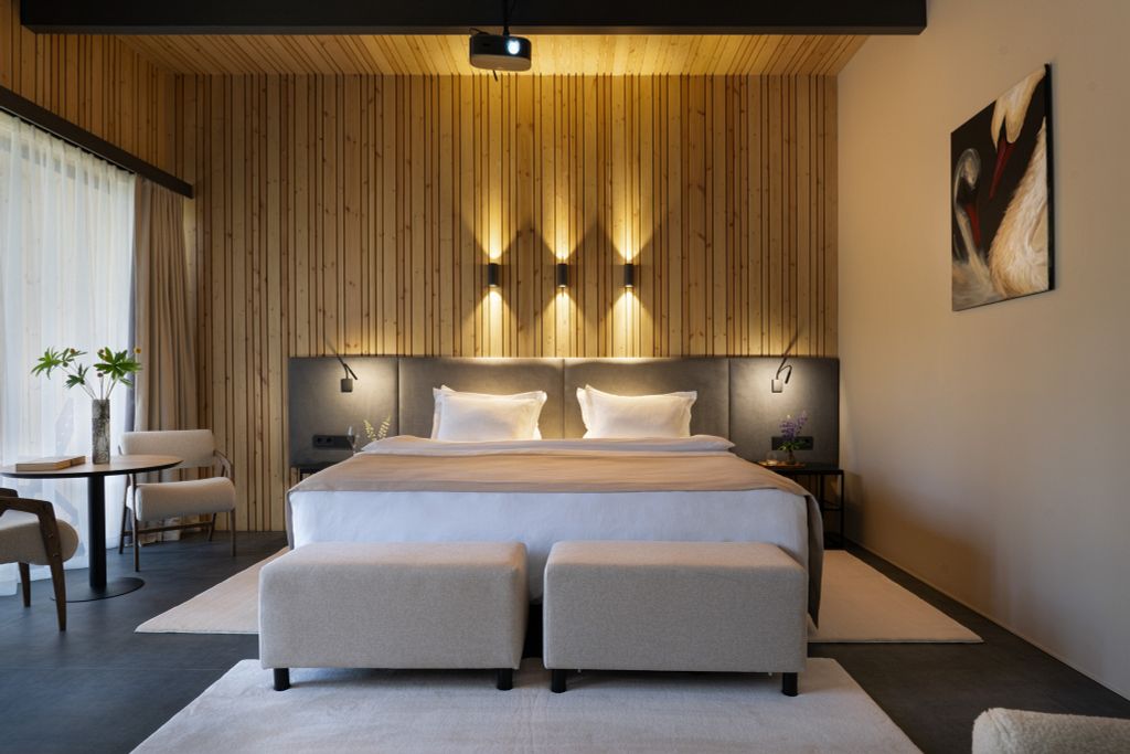 Двухместный номер с 1 кроватью Делюкс с одной двуспальной кроватью King Size или двумя односпальными кроватями